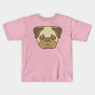 I LOVE PUGS  Cute Pug Pet Dog Lover - UnBlink Studio by Jackie Tahara Kids T-Shirt